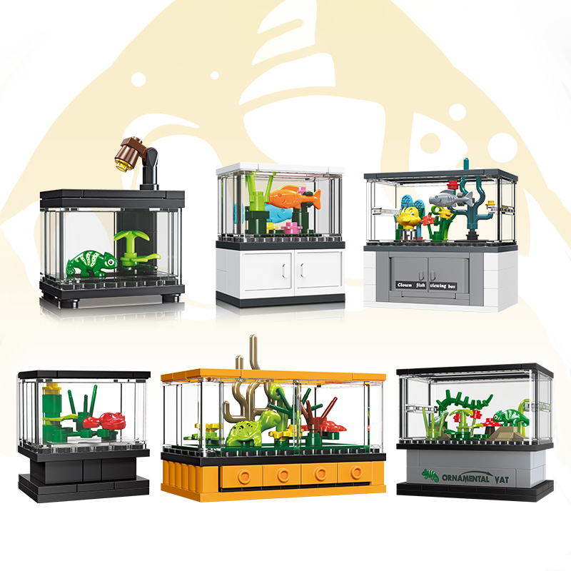 Aquarium Fish Lego - Balık Tankı Yapı Taşları Seti Pet