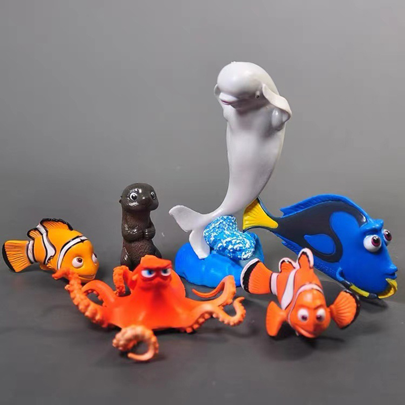 Aquarium Fish Dolphin - Sevimli 6 PC Bebek Heykeli Balık