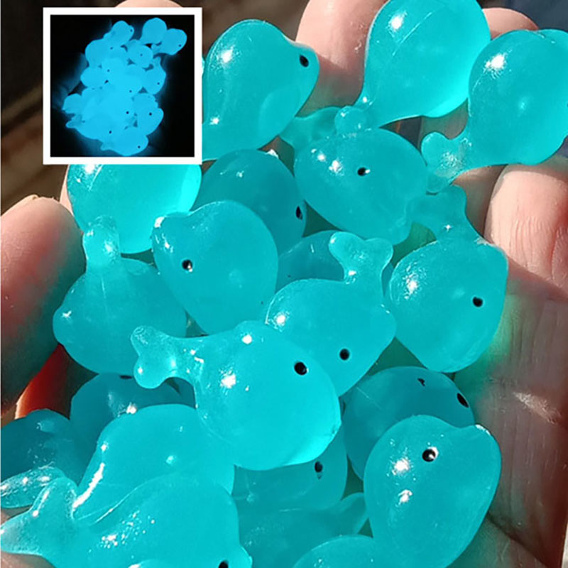 Aquarium Fish Dolphin - 20 adet aydınlık balina taşlar reçine