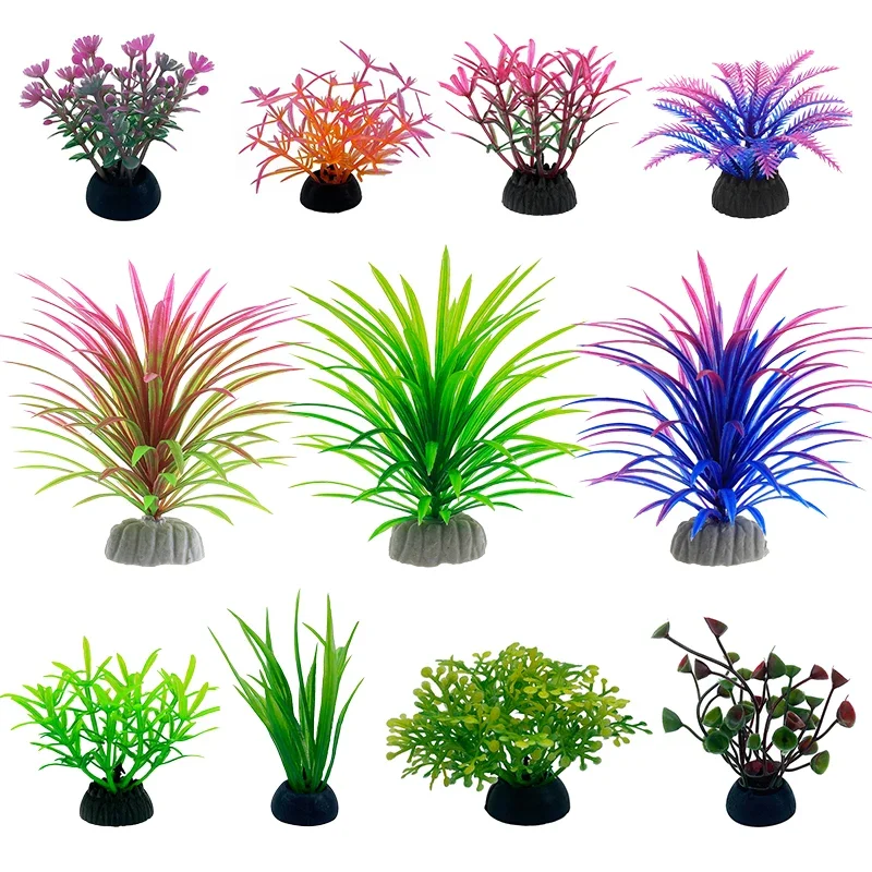 Aquarium Fish Artificial - PVC Akvaryum Dekoratif Simülasyon Yapay Yapraklar