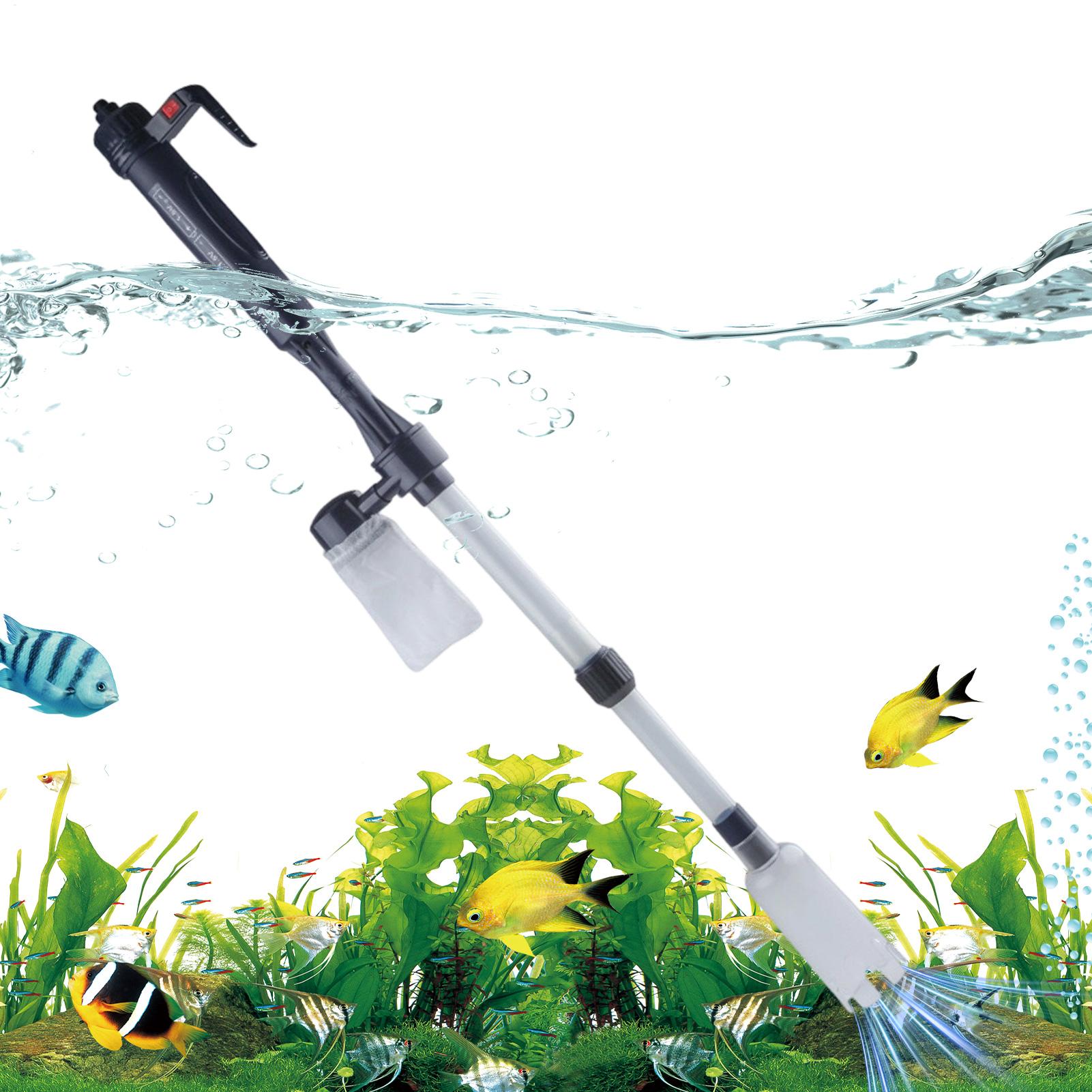 Aquarium Fish Electric - Akvaryum Çakıl Temizleyici Teleskopik Elektrikli Ayarlanabilir