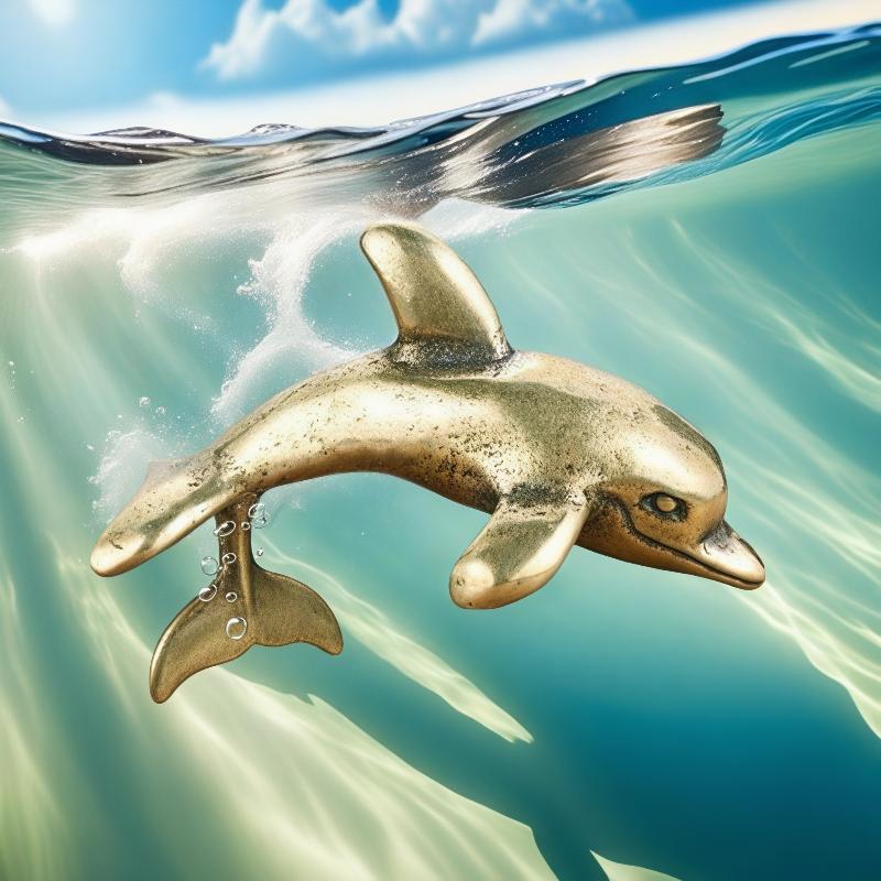 Pirinç Yunus Figürü Vintage El - Aquarium Fish Dolphin incelemesi ve fiyatı