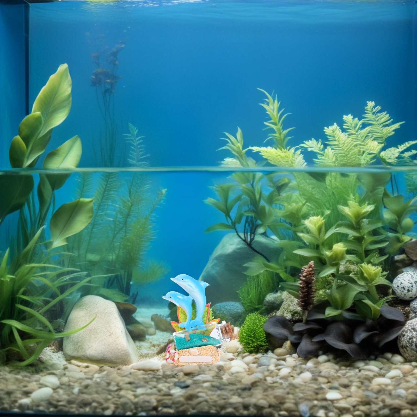 Yunus Heykeli, Drift Şişesi, R - Aquarium Fish Dolphin incelemesi ve fiyatı