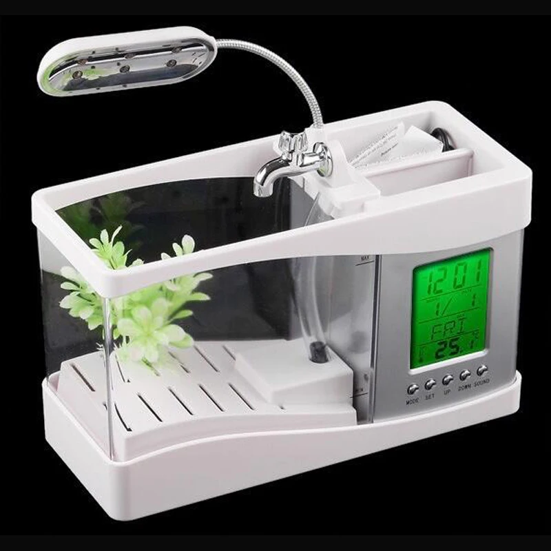 USB Masaüstü Mini Akvaryum Bal - Aquarium Fish Electric incelemesi ve fiyatı