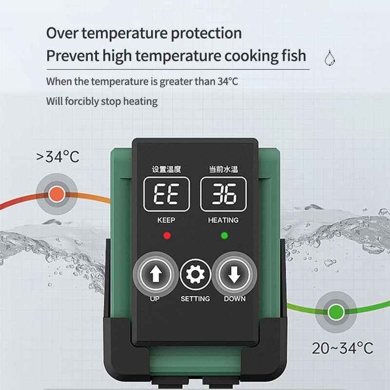 Yeni Akvaryum Dalgıç Isıtıcı B - Aquarium Fish Cold Water incelemesi ve fiyatı