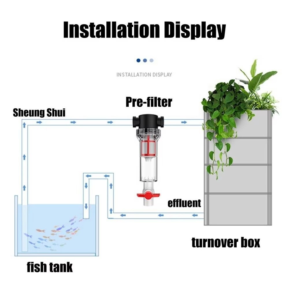 1/2 3/4 Dişi Dişli Akvaryum Dı - Aquarium Fish Waste Collector incelemesi ve fiyatı